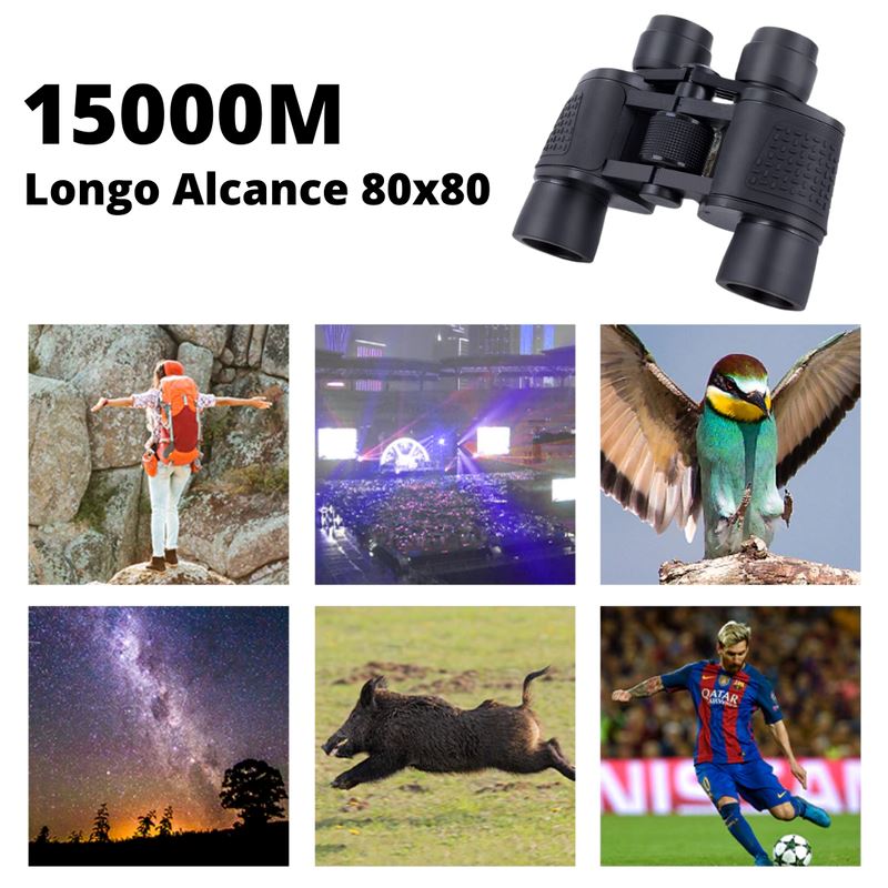 Binóculos Profissional HD 80x80 | Longo alcance & Visão Noturna FNT1560