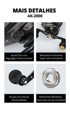 Nova Carretilha Premium LURE PRO AK-2000 FNT1401