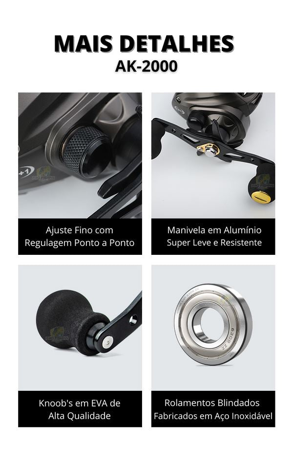 Nova Carretilha Premium LURE PRO AK-2000 FNT1401