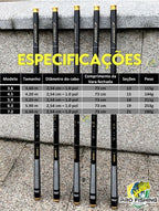 Nova Vara Telescópica de Carbono Premium LIMITED FNT1435